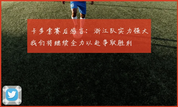 卡多索赛后感言：浙江队实力强大我们将继续全力以赴争取胜利